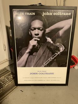 John Coltrane “Blue Train” Framed Poster – Jazz Wall Art
