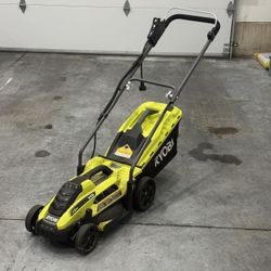 FREE RYOBI 13 in. 11 Amp Corded Electric Walk Behind Push Lawn Mower