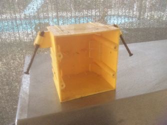 Yellow square connector boxes