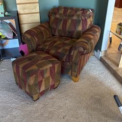 Armchair With Ottoman PICK UP FOR FREE