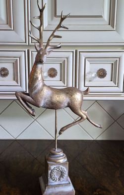 Leaping deer, Christmas,  Thanksgiving  holiday decor.
