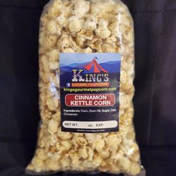 King's Gourmet Cinnamon Popcorn. Quantity Discounts For Product and Shipping, Please Inquire