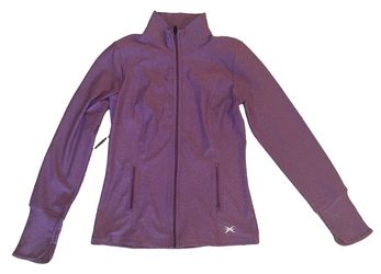 JOIA NYC Performance Wear Heather Purple Full Zip Athletic Jacket size S