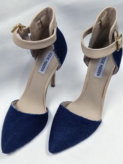 Custom Denim heels Sz 7.5