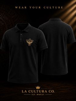 Aztec Eagle Polo | Heritage Collection A premium embroidered polo inspired by the strength, resilience, and legacy of our ancestors.