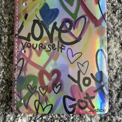 Justice Rainbow Wide-Ruled Composition Book and Spiral Notebook