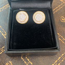 10 K Gold Diamond Earrings 0.36 CT’s 