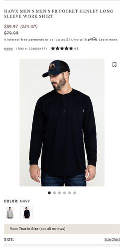 Hawx Men Fr Pocket Henley