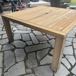 All Wood Patio Table