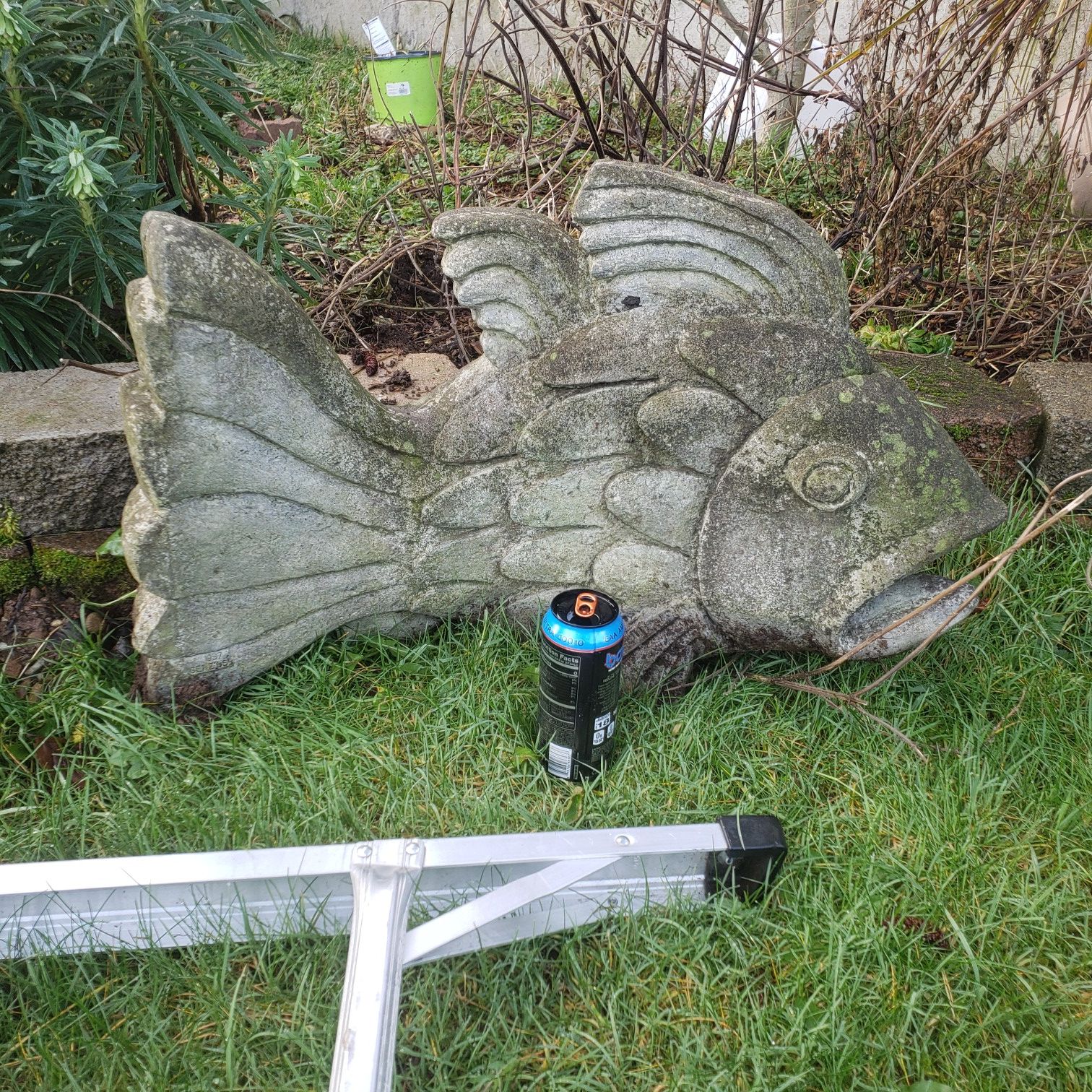 Huge concrete fish part of fountain probably 100lbs for Sale in Lake ...