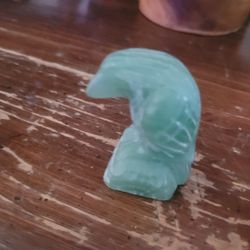 Small Carved Stone Ravens