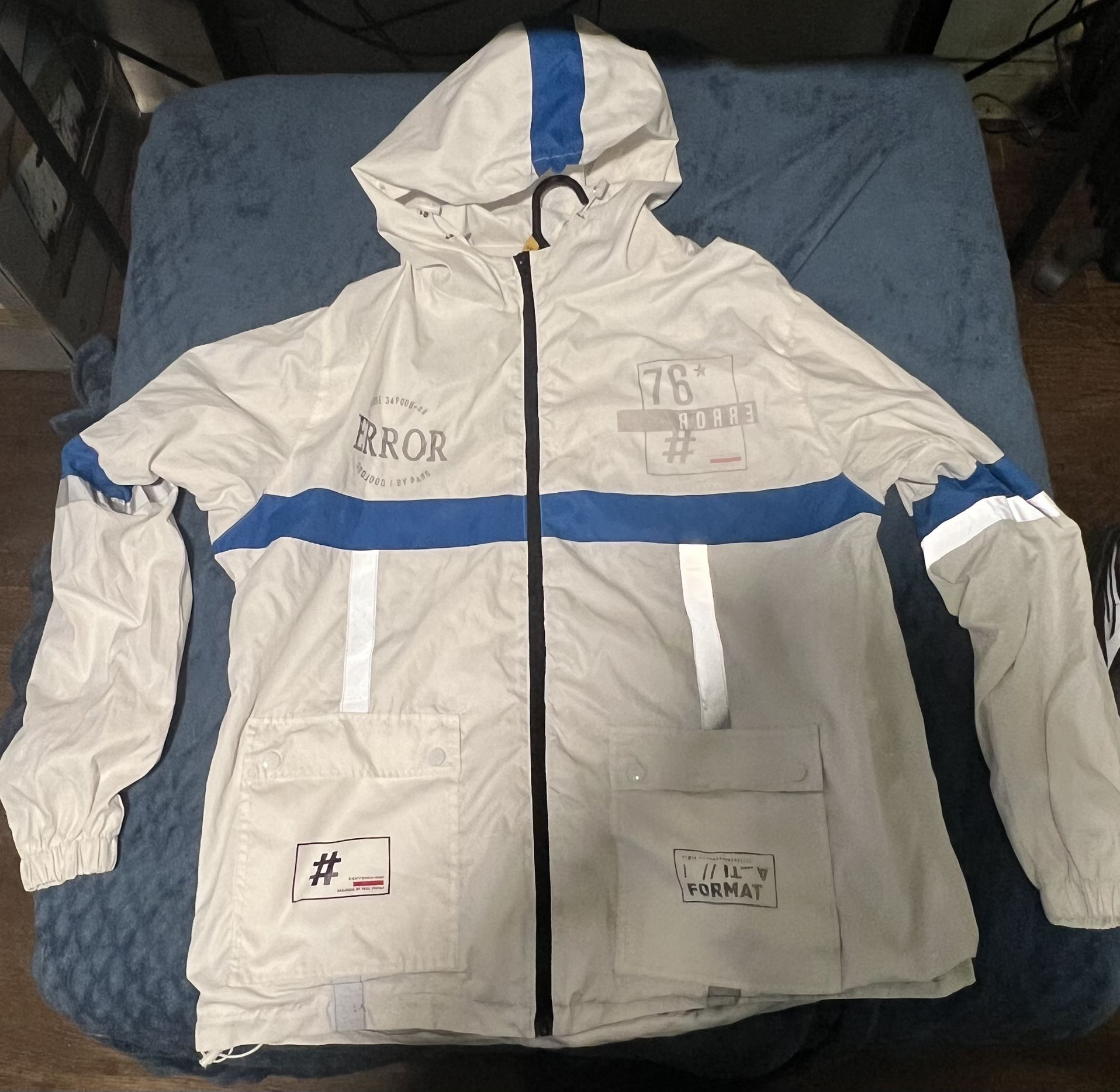 Graphic Reflective Windbreaker