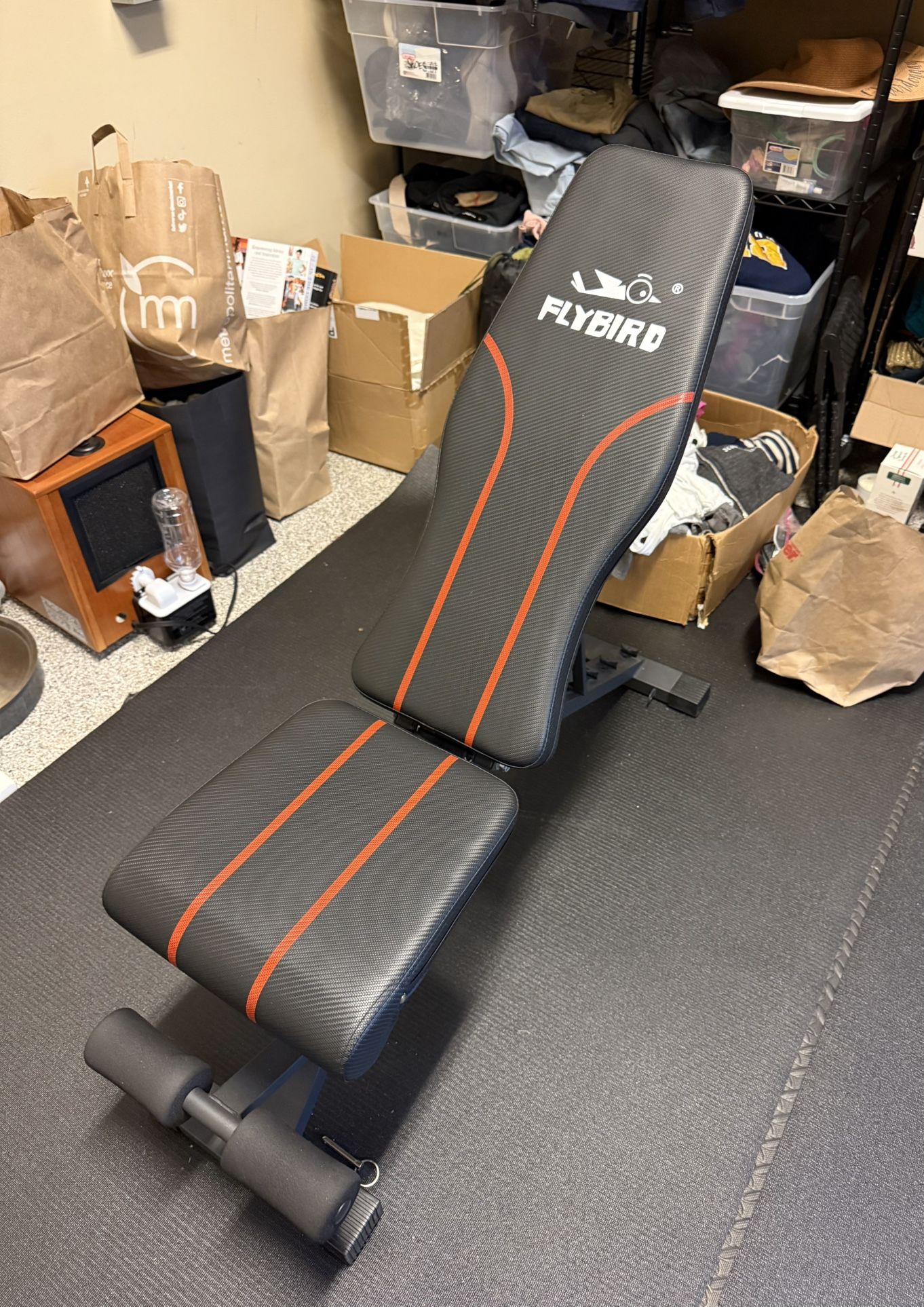 Flybird Adjustable Weight Bench Foldable Incline Decline Workout Bench Home Gym