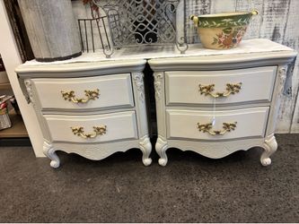 Pair Of Newly Refinished French Provincial Nightstands