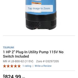 Water pump for flooding