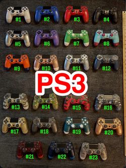 PS3 CONTROLLERS Wireless • compatible with playstation 3 console PC and PS4 (4) • third party options