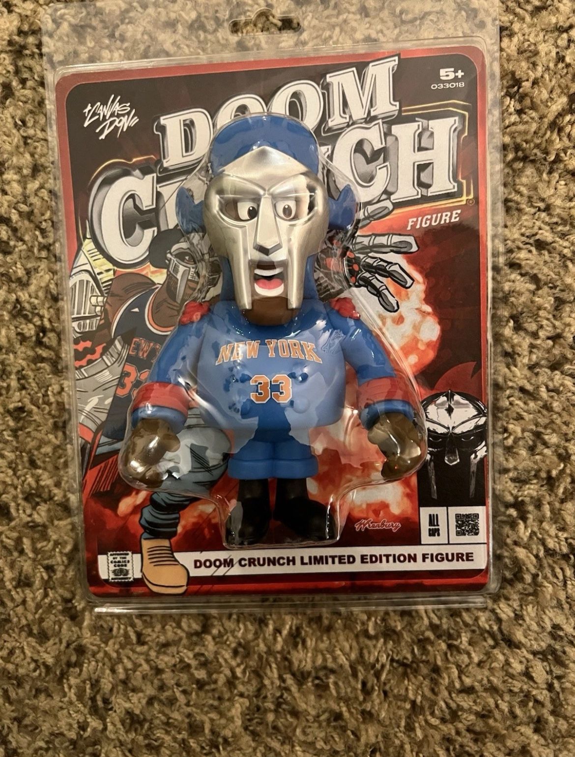 The Canvas Don: MF Doom - DOOM CRUNCH Figure (BRAND NEW)