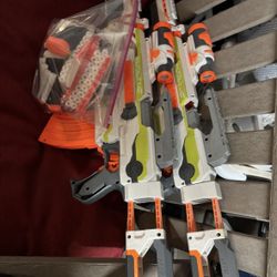 NERF Modulus ECS Motorized Blaster, Removable Scope, Drop Grip, Barrel, Stock, 10-Dart Clip