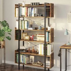 Rustic Brown Bookshelf 