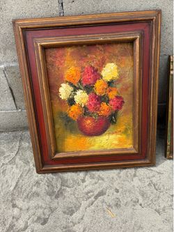 Good condition Vintage painting size 17 x 21 and 18 x 15“ each $25