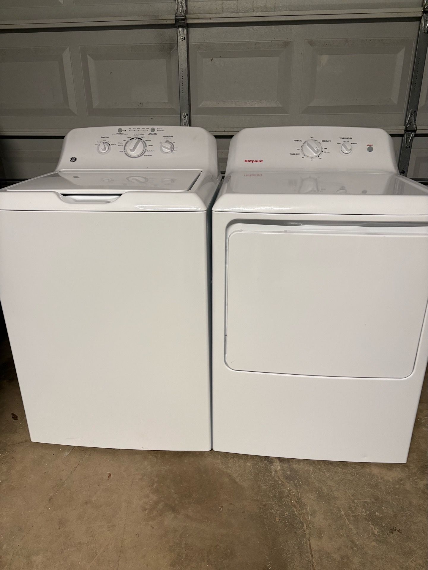 GE washer and Hotpoint dryer. Electric $450 it is . No phone number required . .