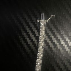 natural mine diamond tennis bracelet 7in