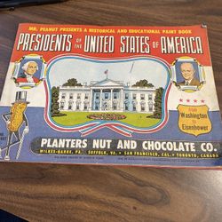 Mr. Peanut Booklet Presidents Of The United States Of America