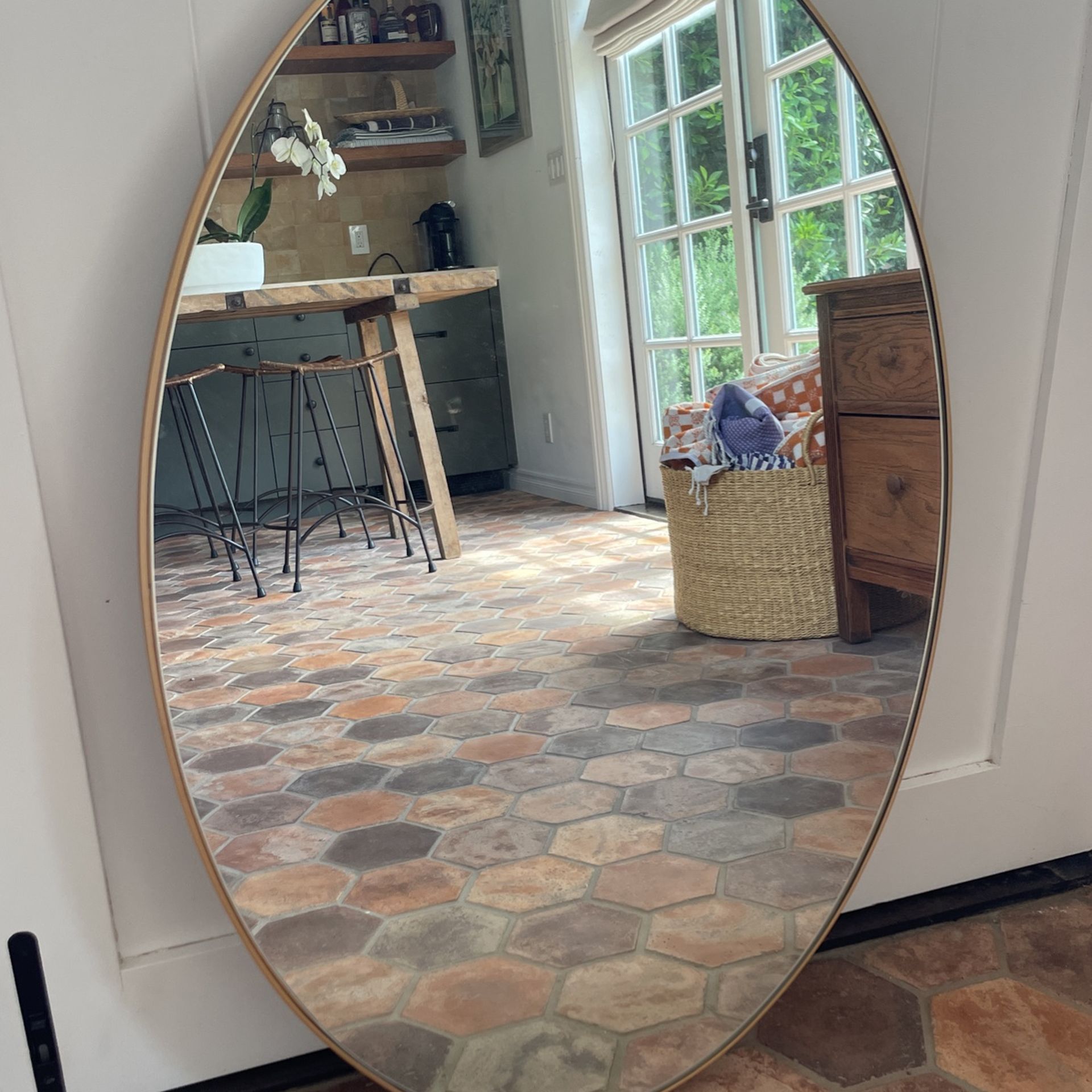 Cb2 Oval mirror