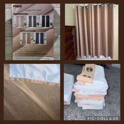 Drapes - 10 Blackout Panels w/ Grommets, 8-63" & 2-84" Price Is For All