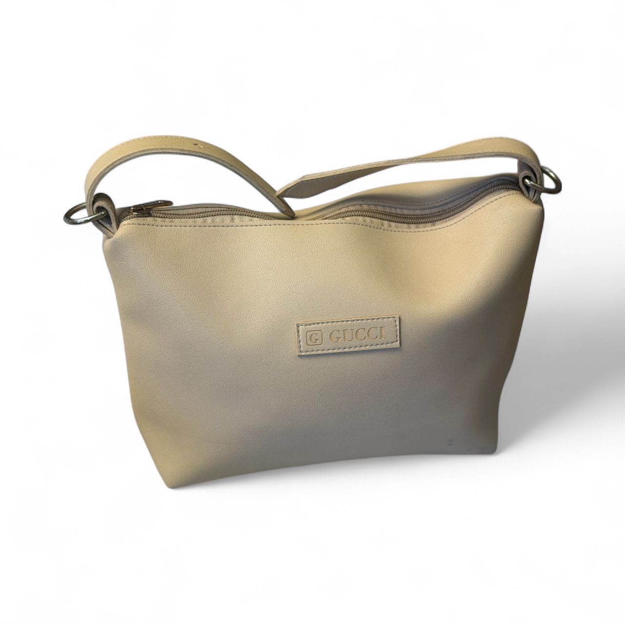 Leather cosmetic bag