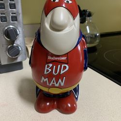 Vintage 1989 Budweiser Bud Man Beer Stein Ceramic Budman Collectors Edition 