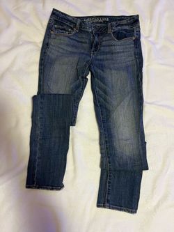 American Eagle Outfitters Women's Skinny Stretch Denim Jeans Size 8 X-Long