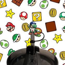 Super Mario Yoshi Los Angeles Dodgers Straw Topper 10mm