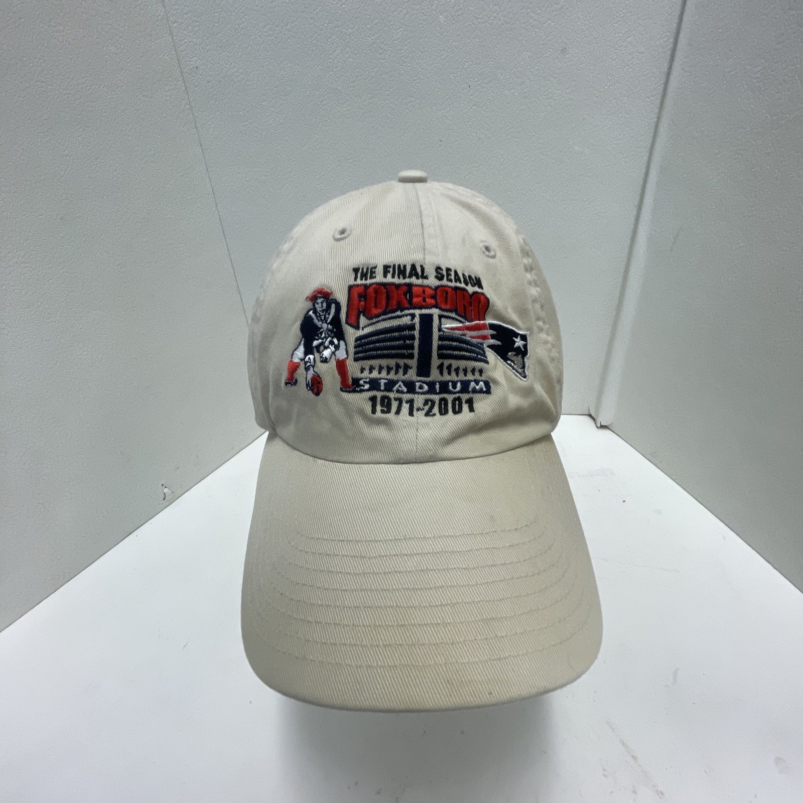 Vintage New England Patriots The Final Season Foxboro Stadium Hat Cap 2001 -Rare