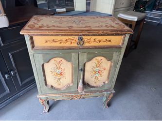 French painted nightstand