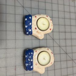 MITTEN TEA CANDLE HOLDER