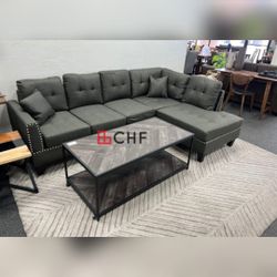 2 Piece Sectional Sofa With 2 Accent Pillows - Limited Time Offer 