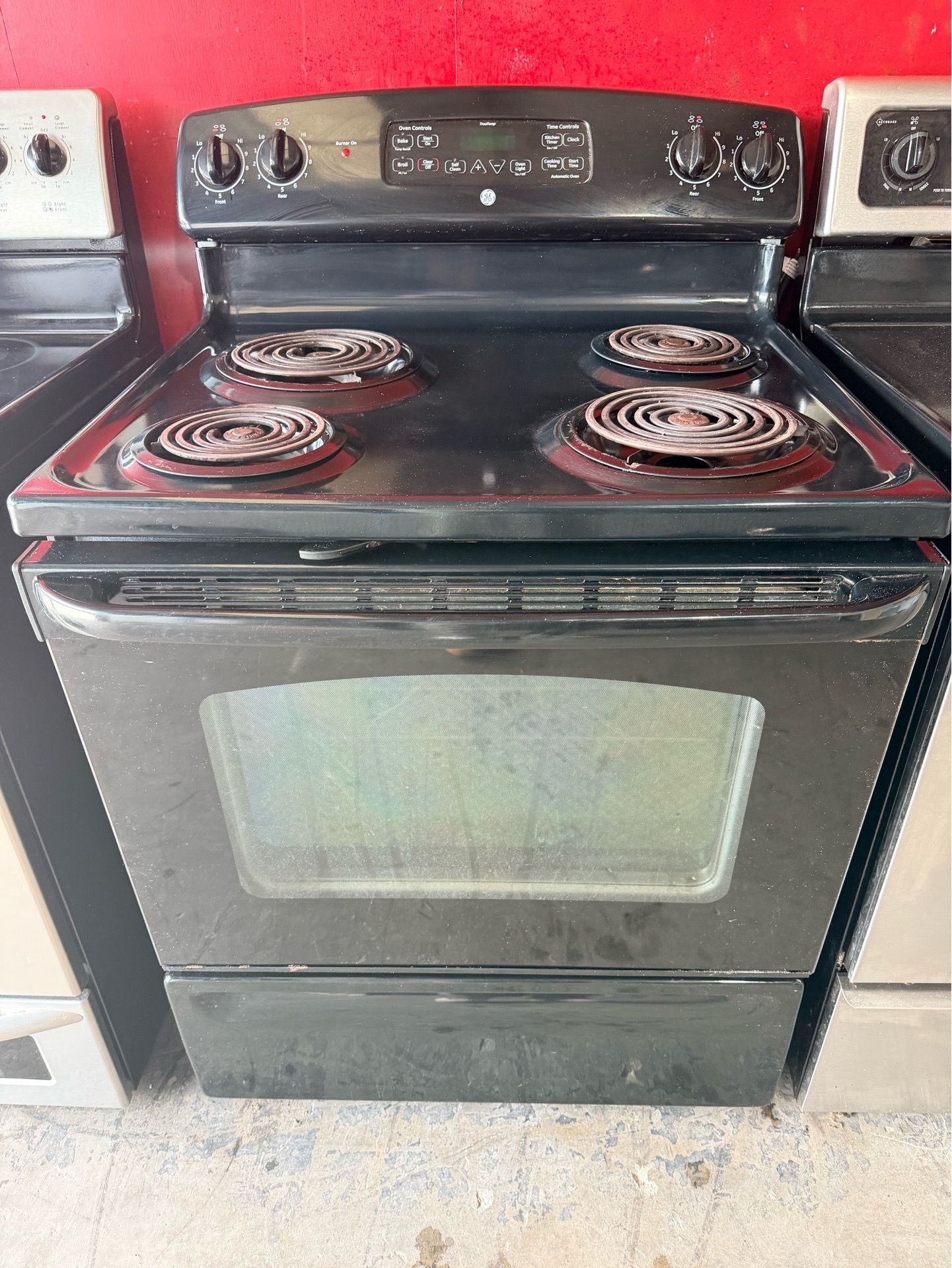 Ge stove Electric black