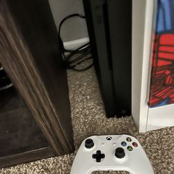 Xbox One X With Controller And 2 Games 