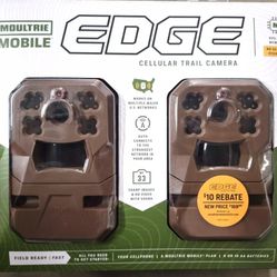 $180 Moultrie Mobile Nationwide Cellular Trail Camera with Built in Memory 2 Pack BRAND NEW