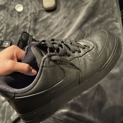 Nike Black Air forces 1s