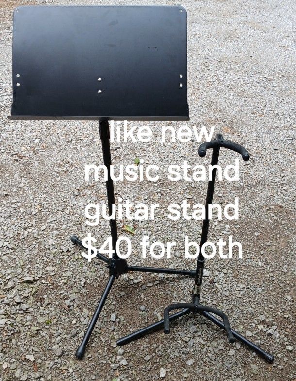 Music Stand And Guitar Stand, Like New