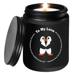 Brand New Him Girlfriend Valentine's Day Candle,I Love You Gifts for Her Boyfriend Valentines Birthday,Anniversary Christmas Gift for Wife Couple Wome