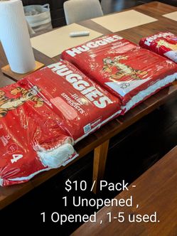 Huggies Diapers - Sizes 3, 4 & 5