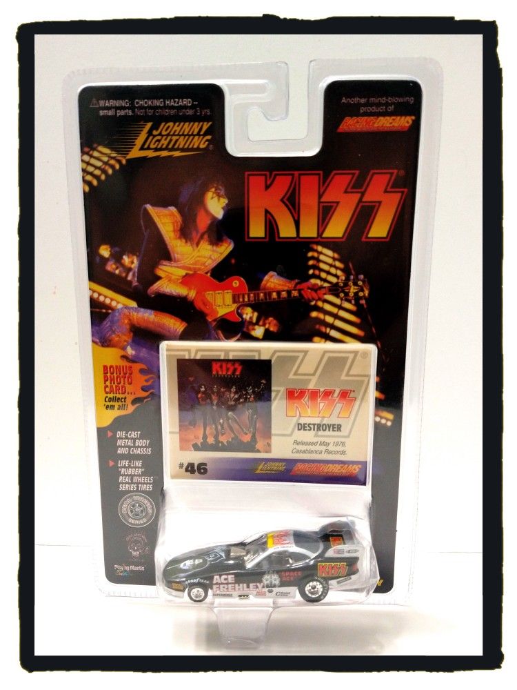 Johnny Lightning / Racing Dreams - KISS 'Ace Frehley' 1/64 Scale Car (1997) & Bonus Card *NEW*