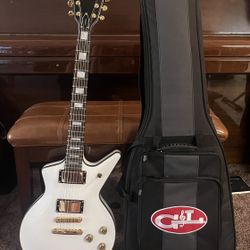 Dean White Cadillac Guitar