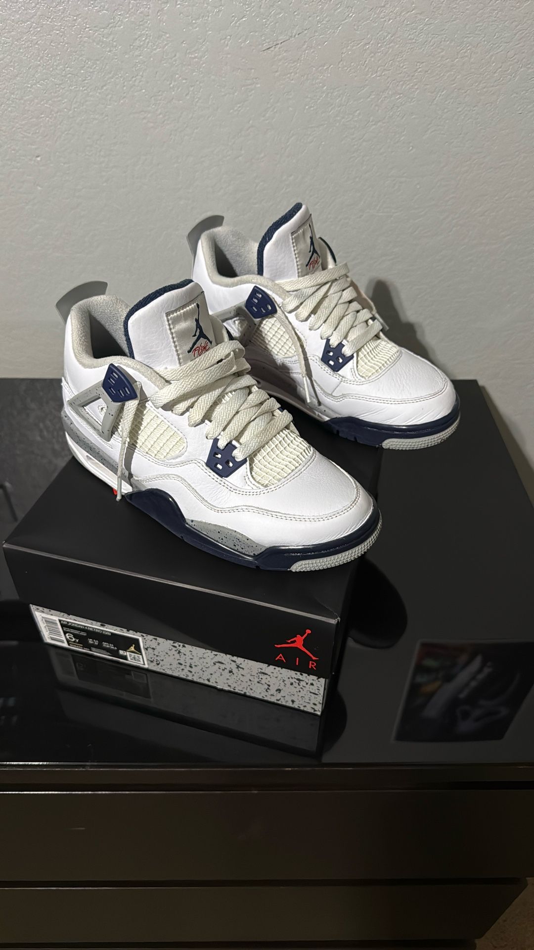 Jordan 4 Midnight Navy Gs