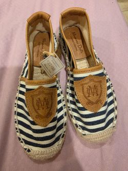 Massimo Dutti Striped Canvas Espadrilles