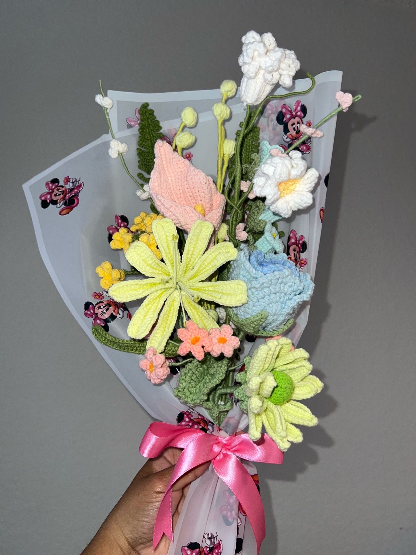 Crochet flower bouquet