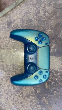 Custom PS5 DualSense Controller Teal Chameleon